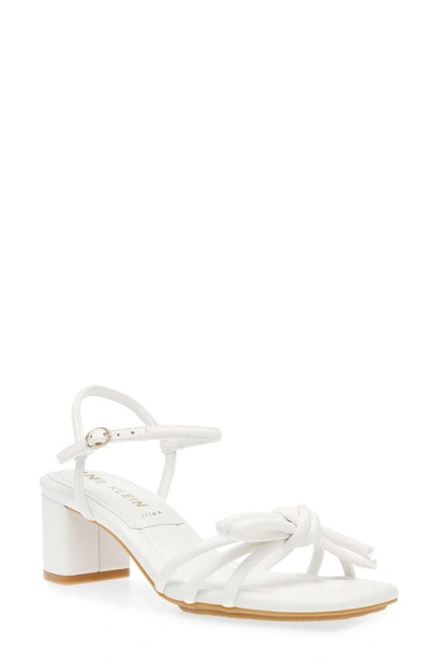 Shop Anne Klein Keilly Sandal In White Smooth