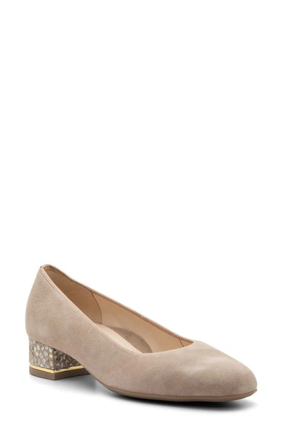 Shop Ara Gabrielle Pump In Sand And Camel