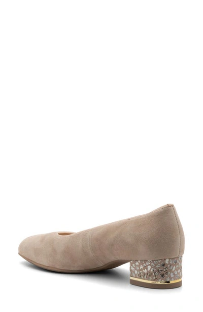 Shop Ara Gabrielle Pump In Sand And Camel