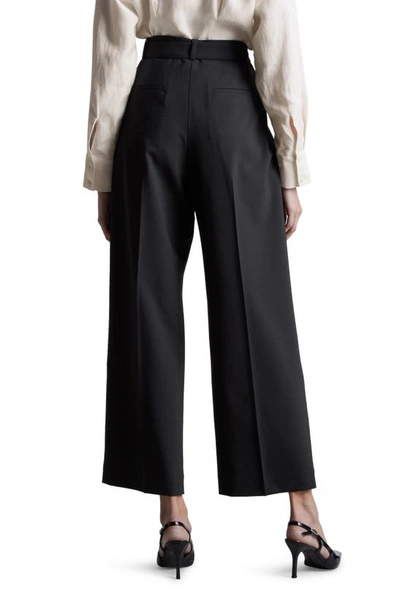 Shop & Other Stories Pleat Front Pants In Black Dark
