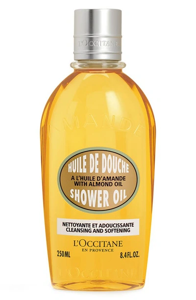 Shop L'occitane Almond Shower Oil, 8.4 oz In Bottle