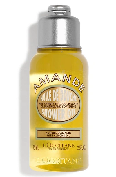 Shop L'occitane Almond Shower Oil, 16.9 oz In Bottle