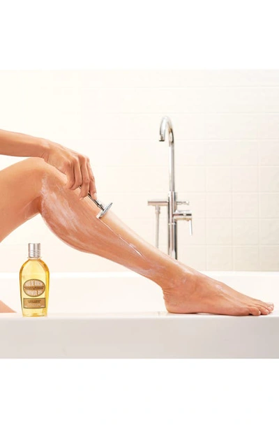 L'occitane Cleansing And Softening Refillable Shower Oil With Almond Oil 8.4 oz/ 250 ml In Bottle