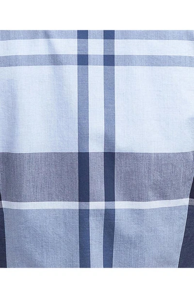 Shop Barbour Harris Tailored Fit Plaid Cotton Button-down Shirt In Berwick Blue Tartan