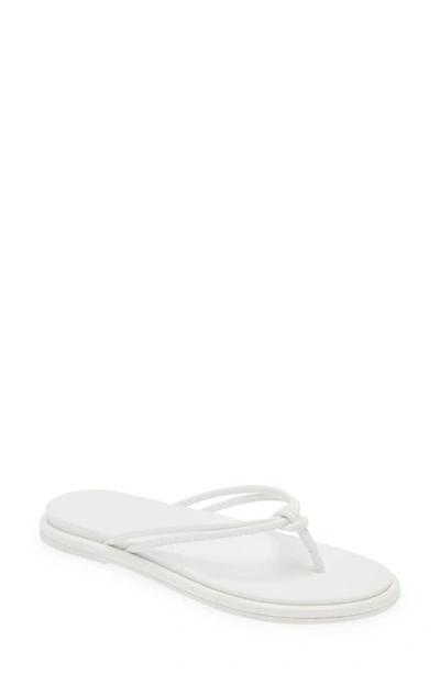 Shop Olukai Aka Flip Flop In White / White