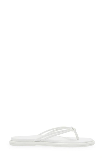 Shop Olukai Aka Flip Flop In White / White