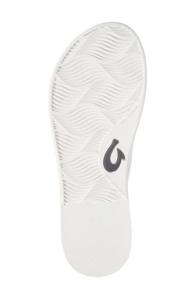 Shop Olukai Aka Flip Flop In White / White