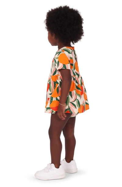 Shop Tiny Tribe Orange Grove Stretch Cotton T-shirt Dress
