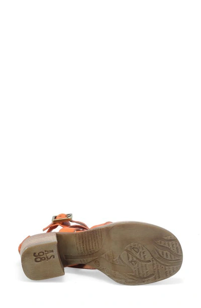 As98 Alfred Ankle Strap Sandal In Orange