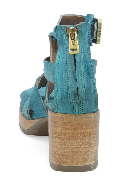 As98 Alfred Ankle Strap Sandal In Emerald