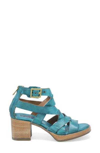 As98 Alfred Ankle Strap Sandal In Emerald
