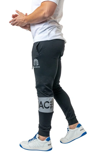 Maceoo Insignia Skinny Fleece Joggers In Black