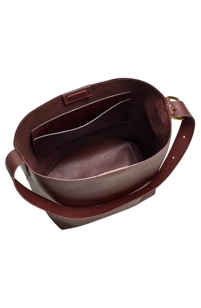 Madewell The Essential Bucket Tote In Chocolate Raisin