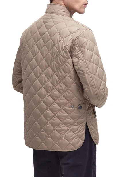 Shop Barbour Lowerdale Quilted Jacket In Timberwolf/ Dress