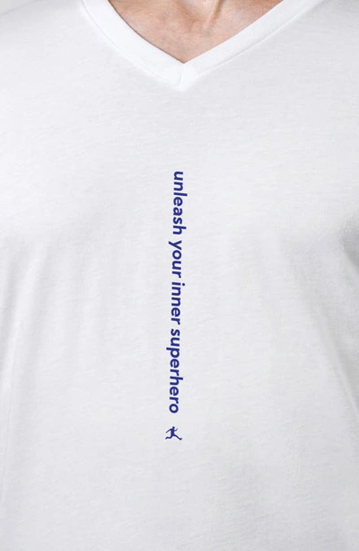 Bored Rebel Unleash Moisture Wicking Graphic T-shirt In White
