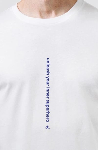 Bored Rebel Unleash Moisture Wicking Graphic T-shirt In White