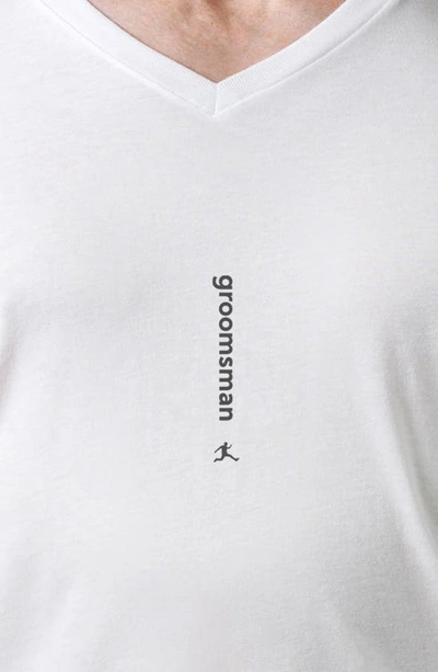 Bored Rebel Groomsman Moisture Wicking Graphic T-shirt In White