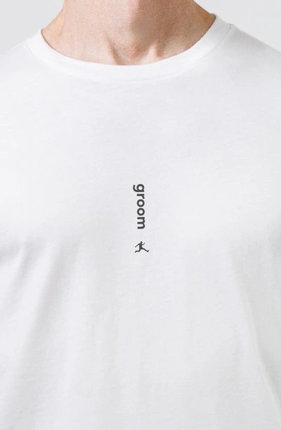 Bored Rebel Groom Moisture Wicking T-shirt In White