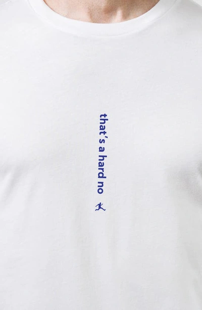 Bored Rebel Hard No Moisture Wicking Graphic T-shirt In White
