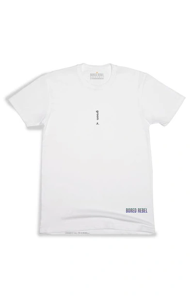 Shop Bored Rebel Groom Crewneck Graphic Undershirt In White