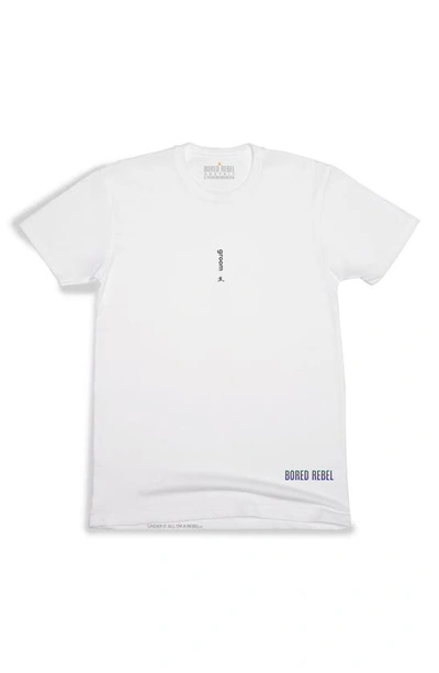 Bored Rebel Groom Moisture Wicking T-shirt In White