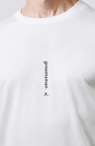 Bored Rebel Groomsman Moisture Wicking Graphic T-shirt In White