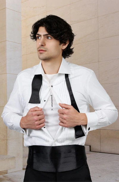 Bored Rebel Groomsman Moisture Wicking Graphic T-shirt In White