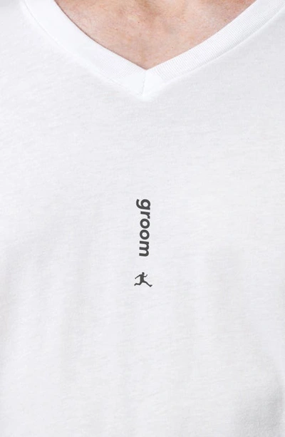 Bored Rebel Groom Moisture Wicking Graphic T-shirt In White