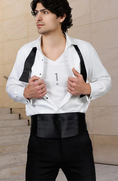 Bored Rebel Groom Moisture Wicking Graphic T-shirt In White