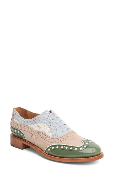 Shop The Office Of Angela Scott Mr. Doubt Oxford In Sage Floral