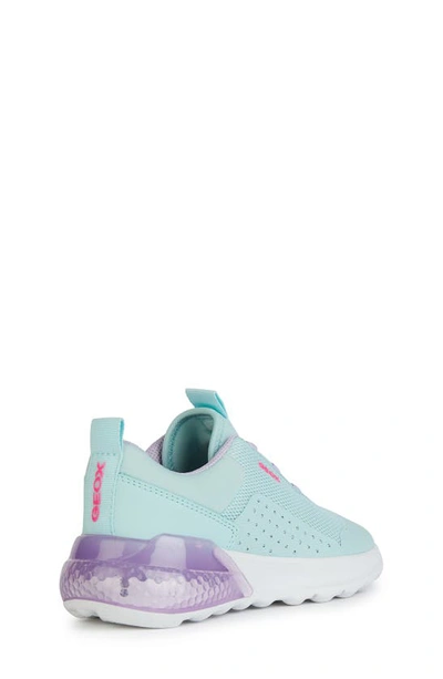 Shop Geox Activartillumin Water Resistant Sneaker In Watersea/ Lilac