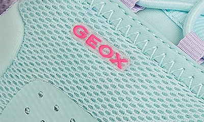 Shop Geox Activartillumin Water Resistant Sneaker In Watersea/ Lilac