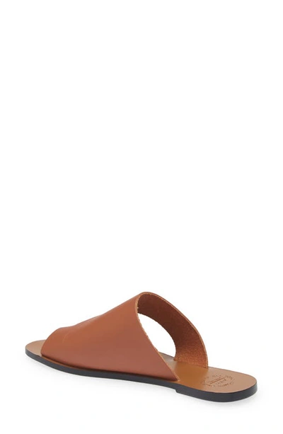 Atp Atelier Brown Rosa Cut Out Leather Sandals In Brandy Vacchetta
