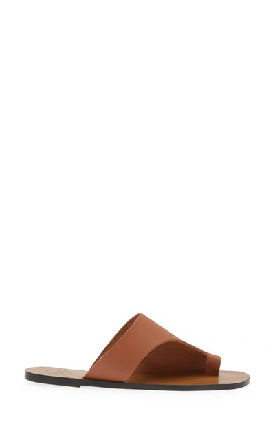 Atp Atelier Brown Rosa Cut Out Leather Sandals In Brandy Vacchetta