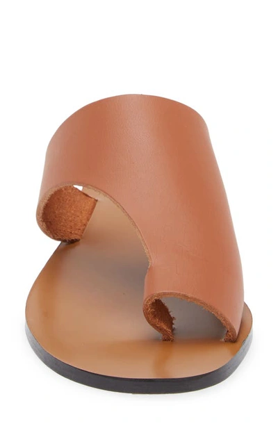 Atp Atelier Brown Rosa Cut Out Leather Sandals In Brandy Vacchetta