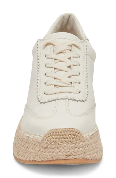 Shop Dolce Vita Jaja Platform Sneaker In White Leather
