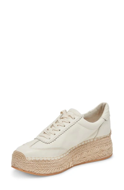 Shop Dolce Vita Jaja Platform Sneaker In White Leather
