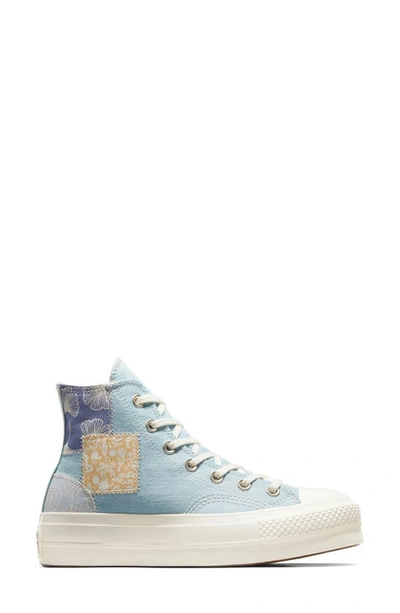 Shop Converse Chuck Taylor® All Star® Lift High Top Platform Sneaker In Blue/ Blue/ Egret