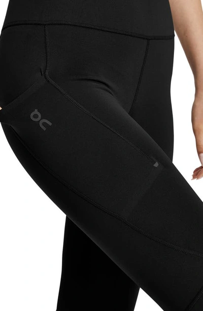On Performance Running Ankle Tights In Black