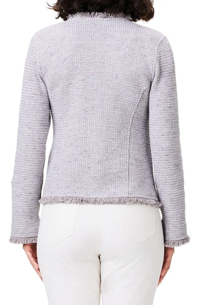 Shop Nic + Zoe Fringe Tweed Jacket In French Linen