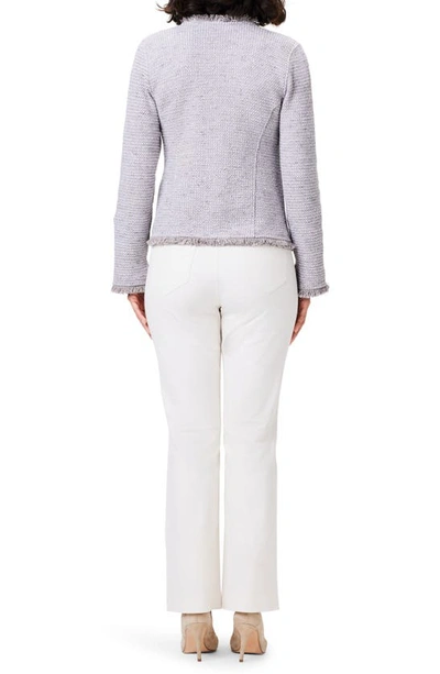 Shop Nic + Zoe Fringe Tweed Jacket In French Linen