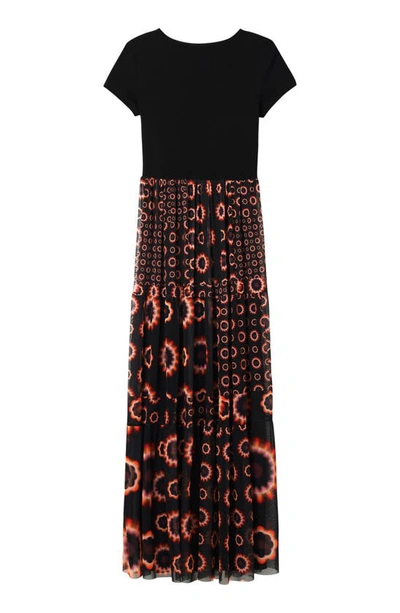 Desigual Galiana Short Sleeve Dress In Black