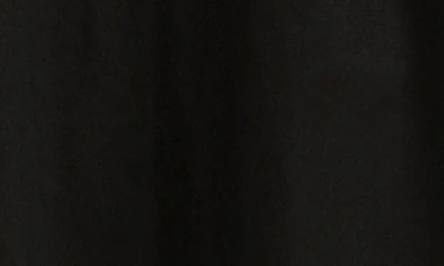 Shop Avec Les Filles Ruched Bodice Linen Blend Midi Dress In Black