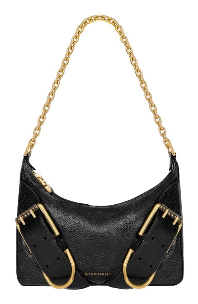 Shop Givenchy Small Voyou Boyfriend Party Leather Shoulder Bag In Black