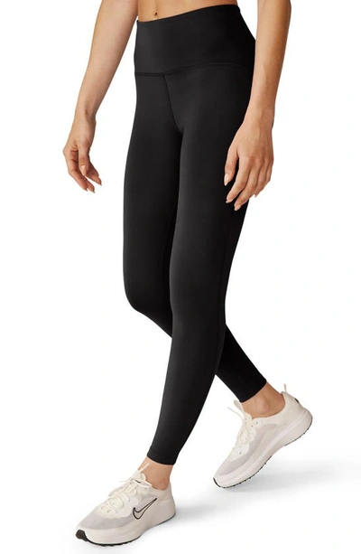 Shop Beyond Yoga Powerbeyond™ Strive High Waisted Midi Leggings In Black