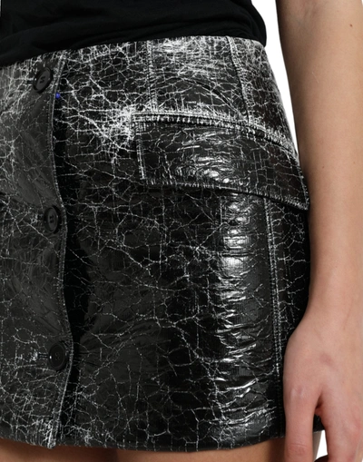 Shop Dolce & Gabbana Elegant High Waist Mini Skirt In Women's Black