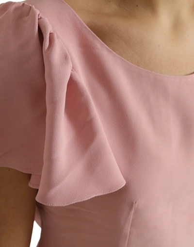 Shop Dolce & Gabbana Chic Pink Bell Sleeve Women's Top