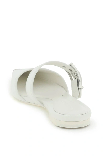 Shop Alexander Mcqueen 'punk' Flat Mules Women In White