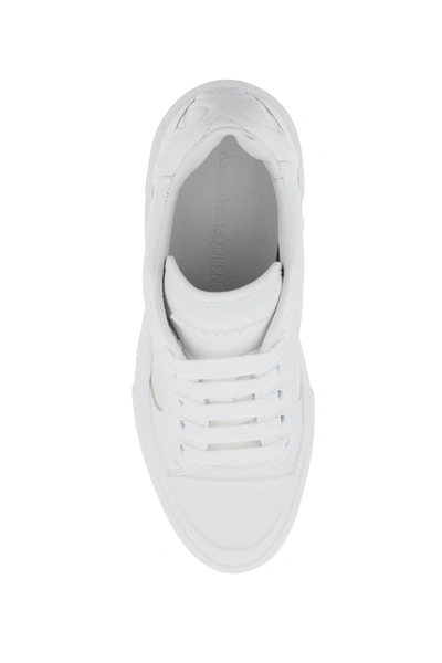 Shop Alexander Mcqueen Deck Plimsoll Sneakers Women In White