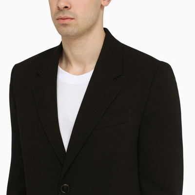 Shop Ami Alexandre Mattiussi Ami Paris Black Wool Single-breasted Jacket Men